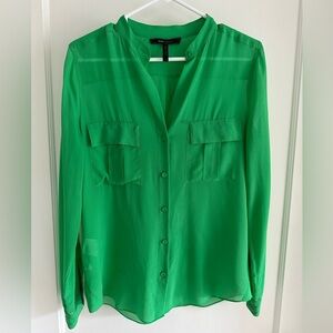 BCBG sheer shirt